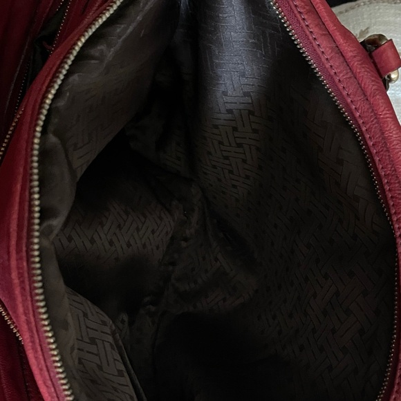 REHAB Red Cole Haan Leather Bag HuGE buy, fix, and sell high! - Picture 7 of 12